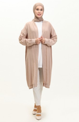 Kimono-Tunika mit Gürtel 4059-03 Nerz 4059-03