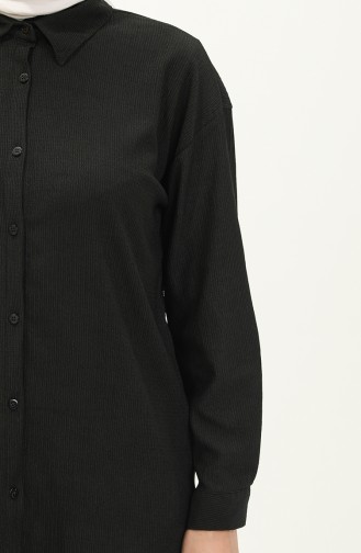 Crepe Fabric Two Piece Suit 6107-01 Black 6107-01