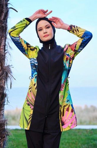 Hijab-Badeanzug 23250-02 Schwarz 23250-02