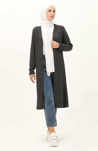 Cardigan Long Uni 8639-01 Noir 8639-01