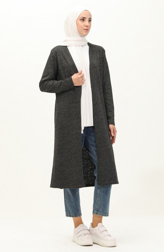 Cardigan Long Uni 8639-01 Noir 8639-01