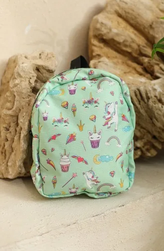 Sac à Dos Pour Enfants 5024D-01 Vert Menthe 5024D-01