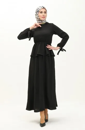 Aerobin Stoff Bluse Rock Double Set 0124-02 Schwarz 0124-02