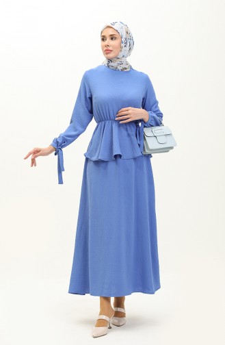 Aerobin Fabric Two Piece Suit 0124-04 Blue 0124-04
