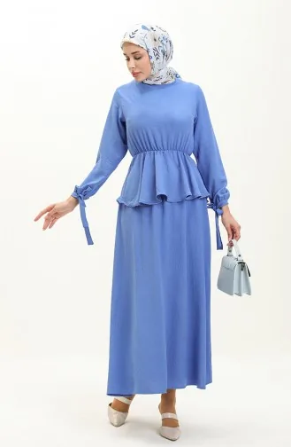Aerobin Stoff Bluse Rock Doppel Set 0124-04 Blau 0124-04