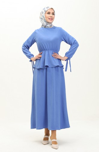 Aerobin Fabric Two Piece Suit 0124-04 Blue 0124-04