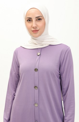 Buttoned Two Piece Suit 1720-03 Lilac 1720-03