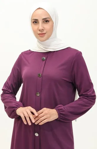 Buttoned Two Piece Suit 1720-05 Plum 1720-05