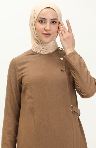 Vivezza Lin Tricoté Aerobin Abaya 6977 04 Marron 3166