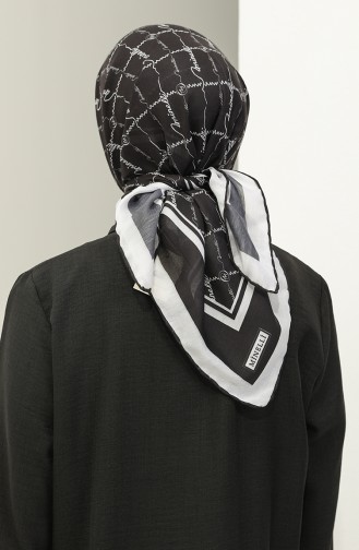 Minelli Soft Scarf 1571-03 Black And white 1571-03