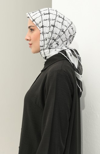 Minelli Soft Scarf 1571-05 white Black 1571-05