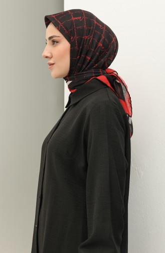 Minelli Soft Scarf 1571-06 Black Red 1571-06