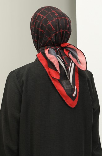 Minelli Soft Scarf 1571-06 Black Red 1571-06