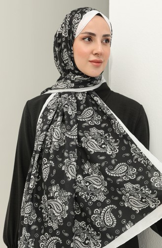 Minelli Soft Shawl 1434-07 Black And white 1434-07