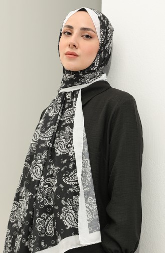 Minelli Soft Shawl 1434-07 Black And white 1434-07