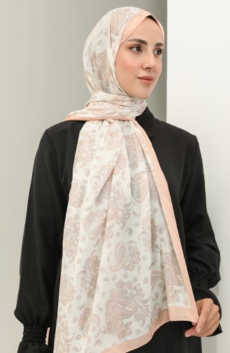 Minelli Soft Shawl 1434-08 Cream Salmon 1434-08