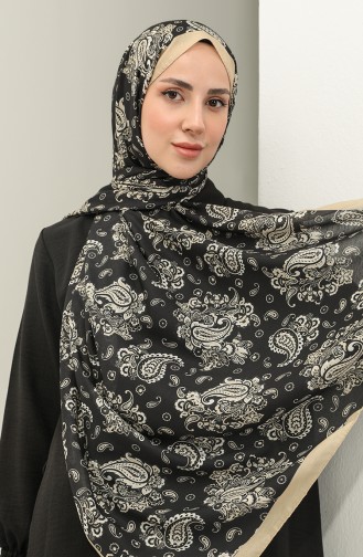 Minelli Soft Şal 1434-11 Siyah Hardal