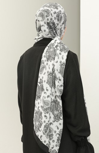 Minelli Soft Shawl 1434-14 white Black 1434-14