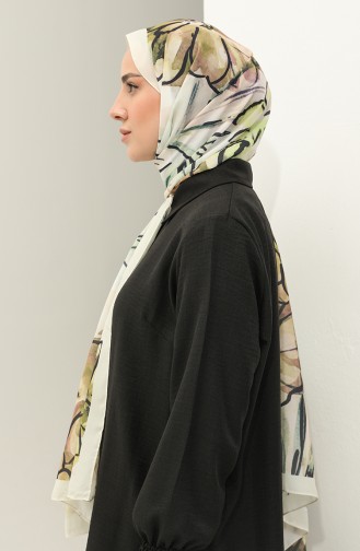 Minelli Crepe Shawl 1435-01 Yellow Khaki 1435-01