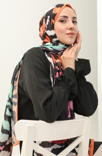 Minelli Soft Shawl 1537-01 Fuchsia Orange 1537-01