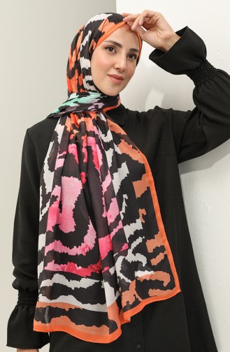 Minelli Soft Shawl 1537-01 Fuchsia Orange 1537-01