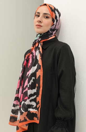 Minelli Soft Shawl 1537-01 Fuchsia Orange 1537-01