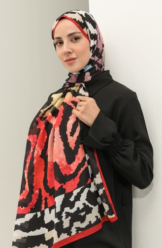 Minelli Soft Shawl 1537-05 Red Black 1537-05