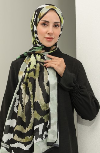 Minelli Soft Shawl 1537-10 Khaki Light Khaki Green 1537-10