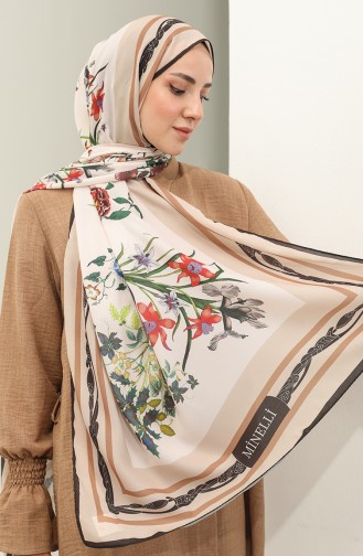 Minelli Crepe Shawl 1559-04 Khaki Beige 1559-04