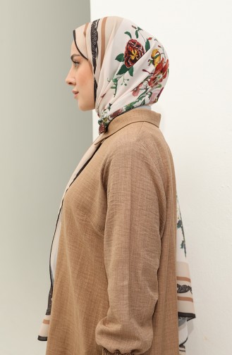 Minelli Crepe Shawl 1559-04 Khaki Beige 1559-04