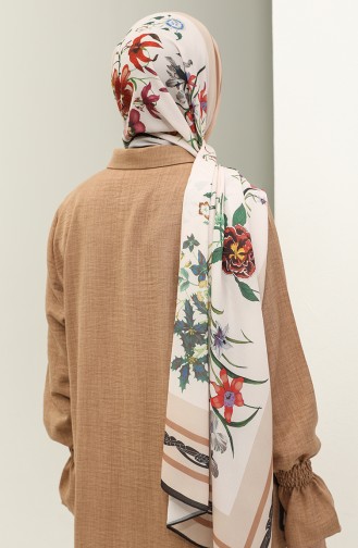 Minelli Crepe Shawl 1559-04 Khaki Beige 1559-04