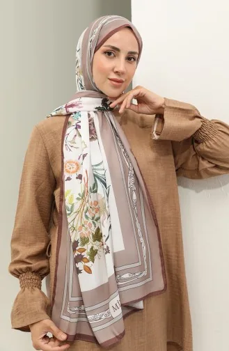 Minelli Crepe Shawl 1559-07 Brown Mink 1559-07