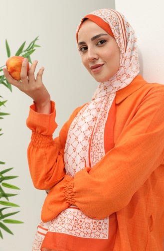 Minelli Soft Shawl 1574-01 white Orange 1574-01