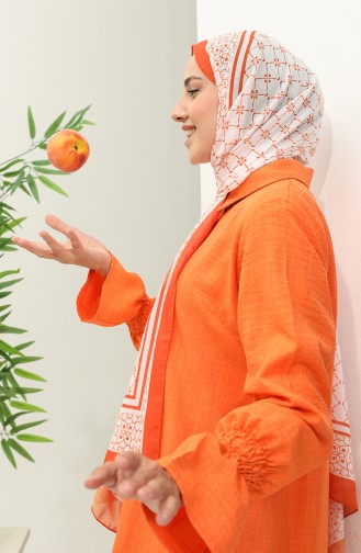 Minelli Soft Shawl 1574-01 white Orange 1574-01