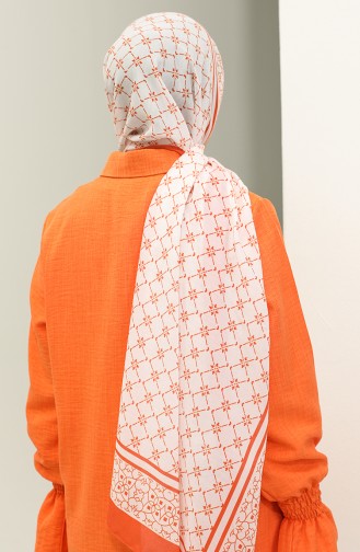 Minelli Soft Shawl 1574-01 white Orange 1574-01