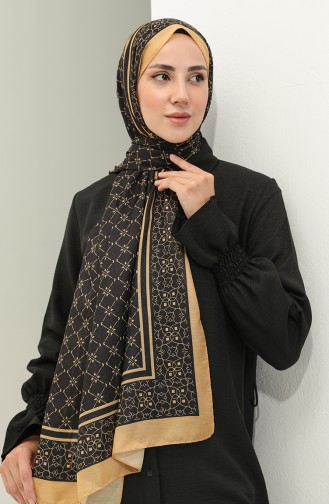 Minelli Soft Şal 1574-04 Siyah Hardal