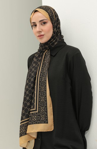 Minelli Soft Şal 1574-04 Siyah Hardal