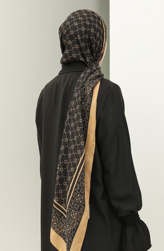 Minelli Soft Şal 1574-04 Siyah Hardal