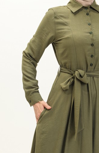 Robe Aerobin à Col Chemise Oyya 238437-01 Khaki 238487-01