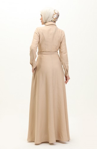 Beige İslamitische Jurk 238487-03