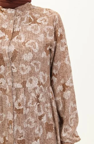 Brown İslamitische Jurk 0121-02