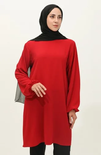Elastic Sleeve Tunic 2005a-01 Red 2005A-01