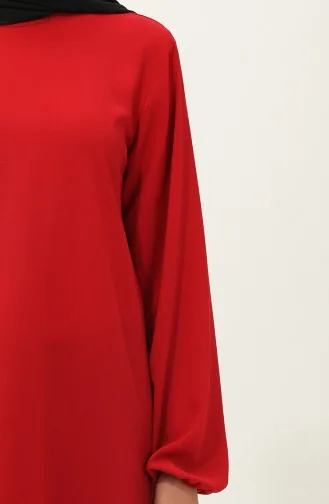 Elastic Sleeve Tunic 2005a-01 Red 2005A-01