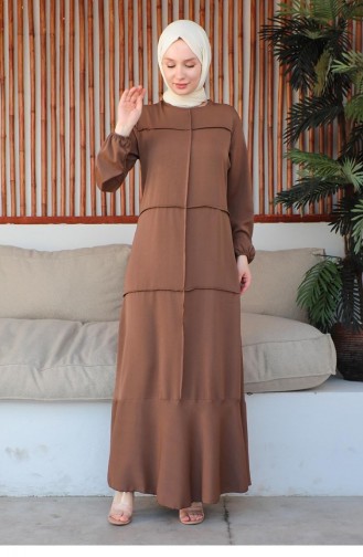 Braun Hijab Kleider 0287SGS.KHV