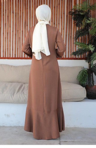Braun Hijab Kleider 0287SGS.KHV