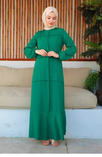 Smaragdgrün Hijab Kleider 0287SGS.ZMR