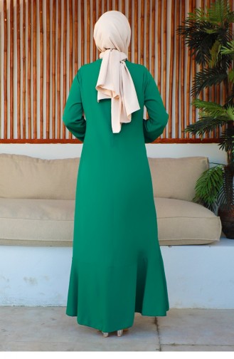 Smaragdgrün Hijab Kleider 0287SGS.ZMR