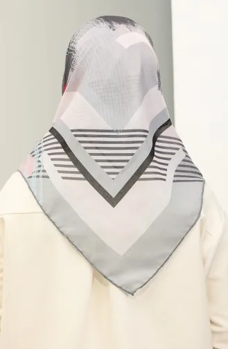 Écharpe Douce Minelli 1263-01 Noir Gris 1263-01