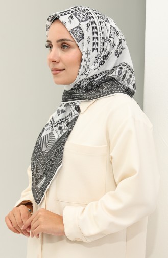 Minelli Soft Scarf 1521-03 white Gray 1521-03