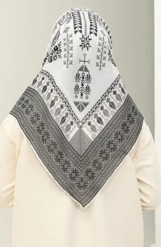 Minelli Soft Scarf 1521-03 white Gray 1521-03